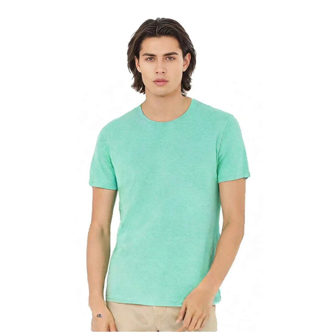 BELLA+CANVAS Lightweight Triblend Crewneck Short Sleeve T-Shirt for Everyday Wear, Casual Style & Custom Printing Unisex Tee